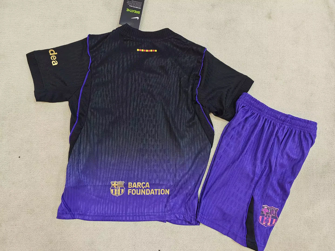 Kid Kit Barcelona 2026/27 Third Away Player Version Soccer Jersey Size