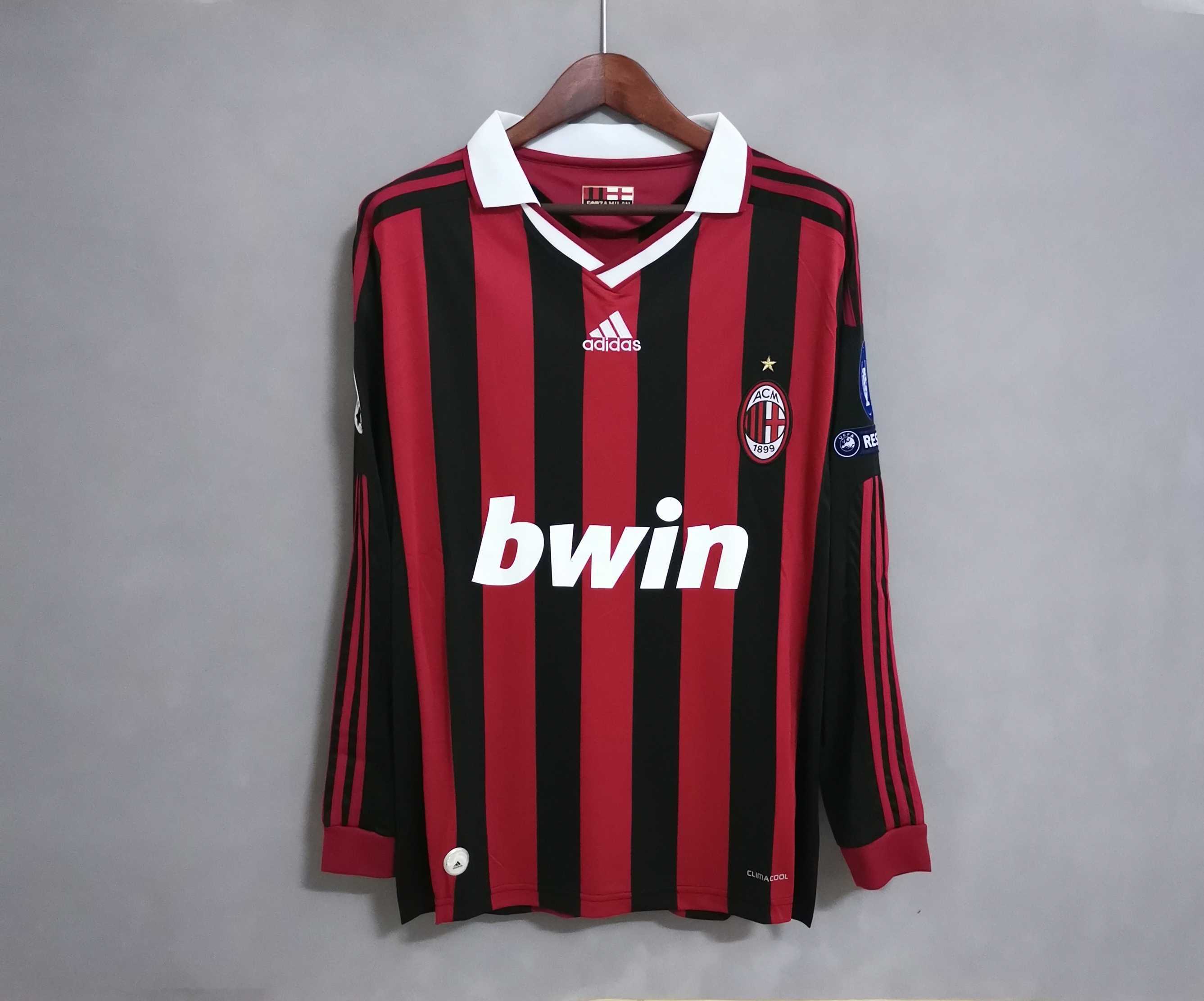 09-10 AC MILAN home long sleeve