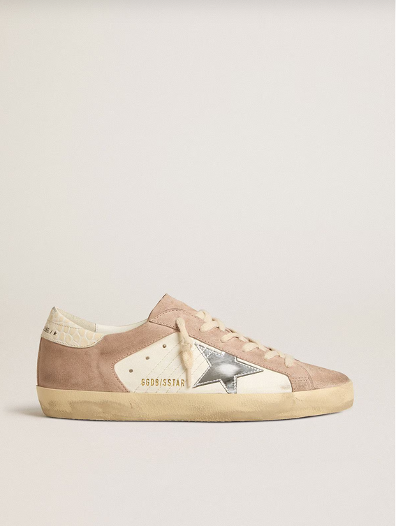 Women’s silver metallic leather star