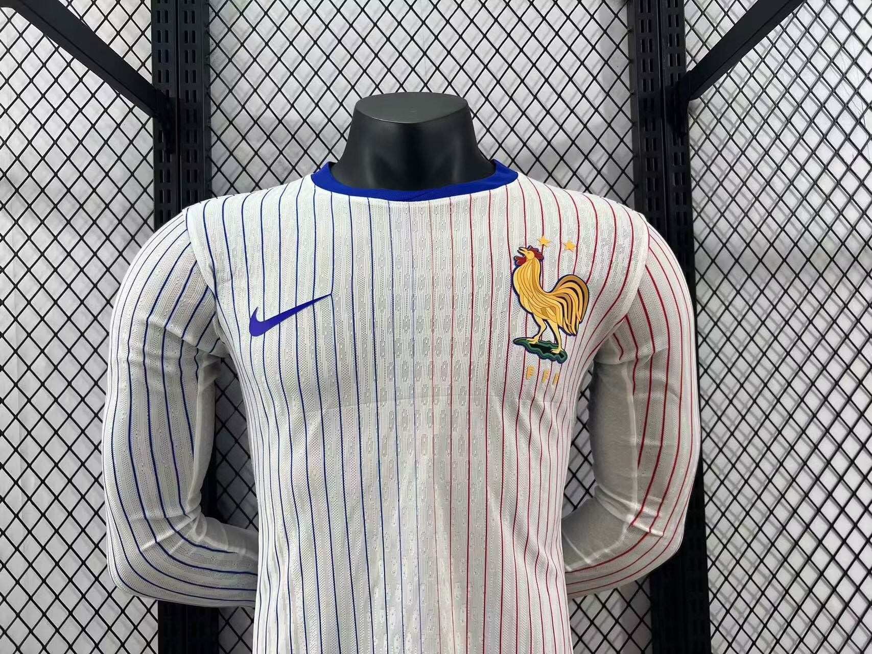 2024 France away white long sleeve player version jersey tm