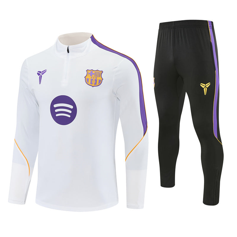 26-27 Season Barcelona White Color Football Sweater Set