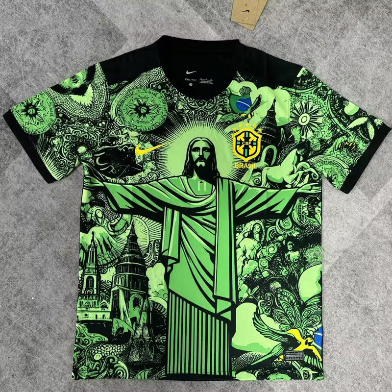 25-26 Brazil Jesus Special Edition Black and Green