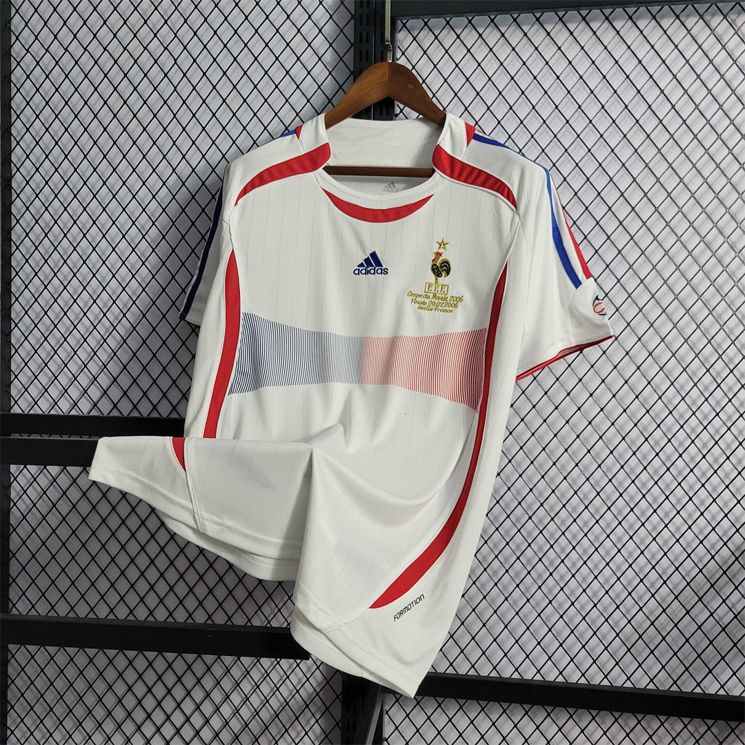 2006 France away white jersey tm