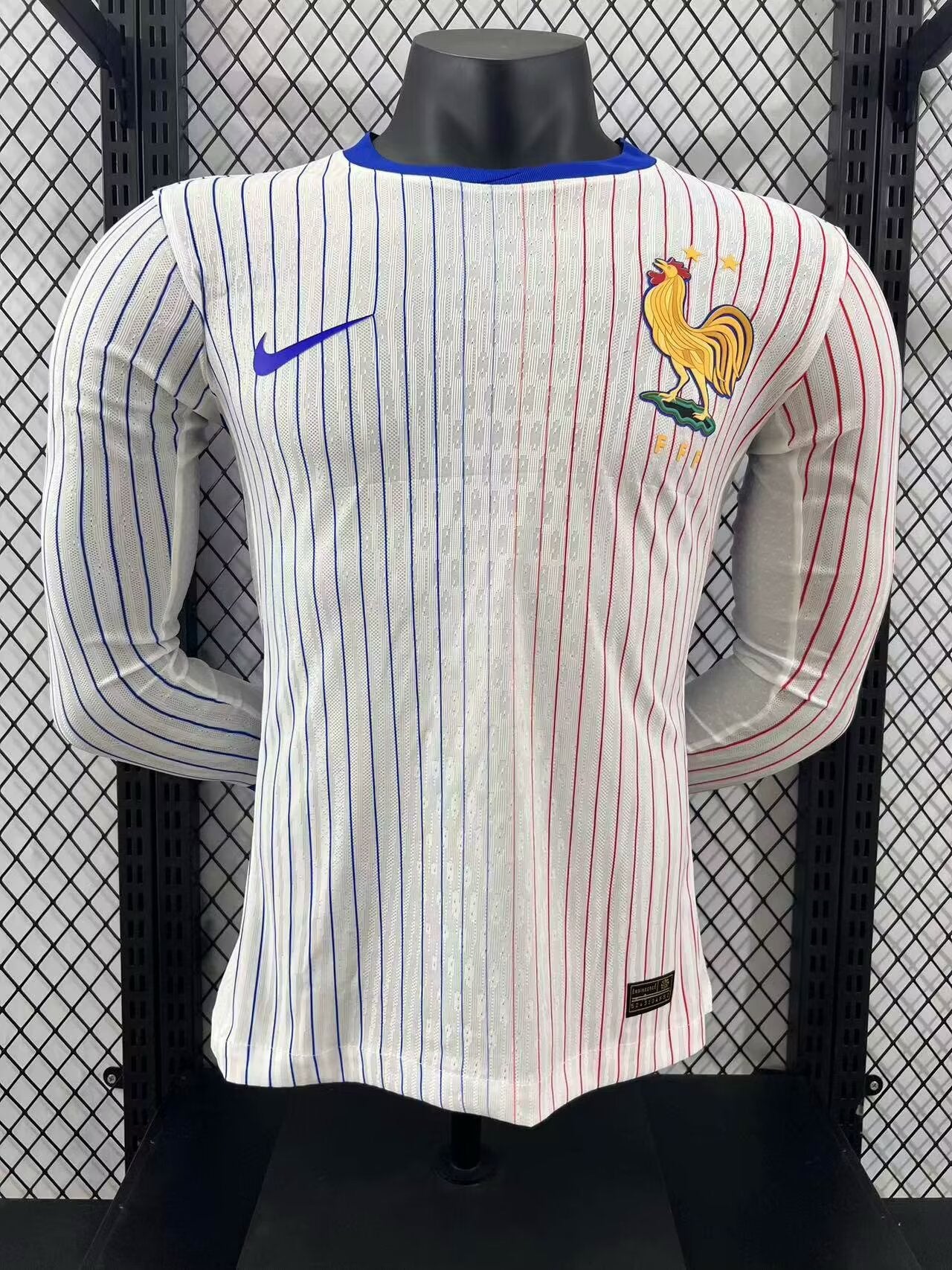 2024 France away white long sleeve player version jersey tm