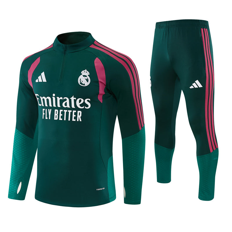 26-27 Season Real Madrid Dark-Green Color Football Sweater Set