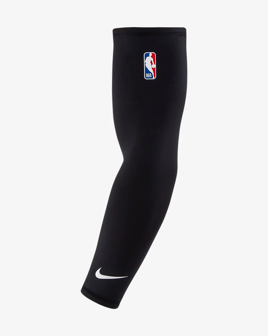 Nike Black shooter sleeves Nba "white" (Pair)