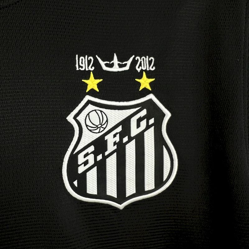 12-13 Santos away black retro jersey tm