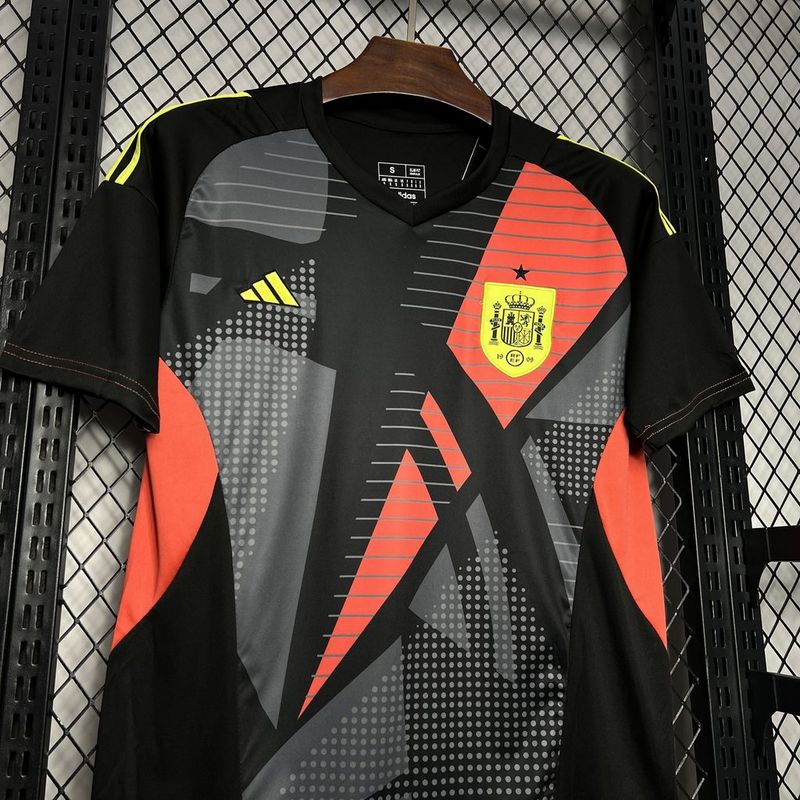 2024 Spain black goalkeeper jersey