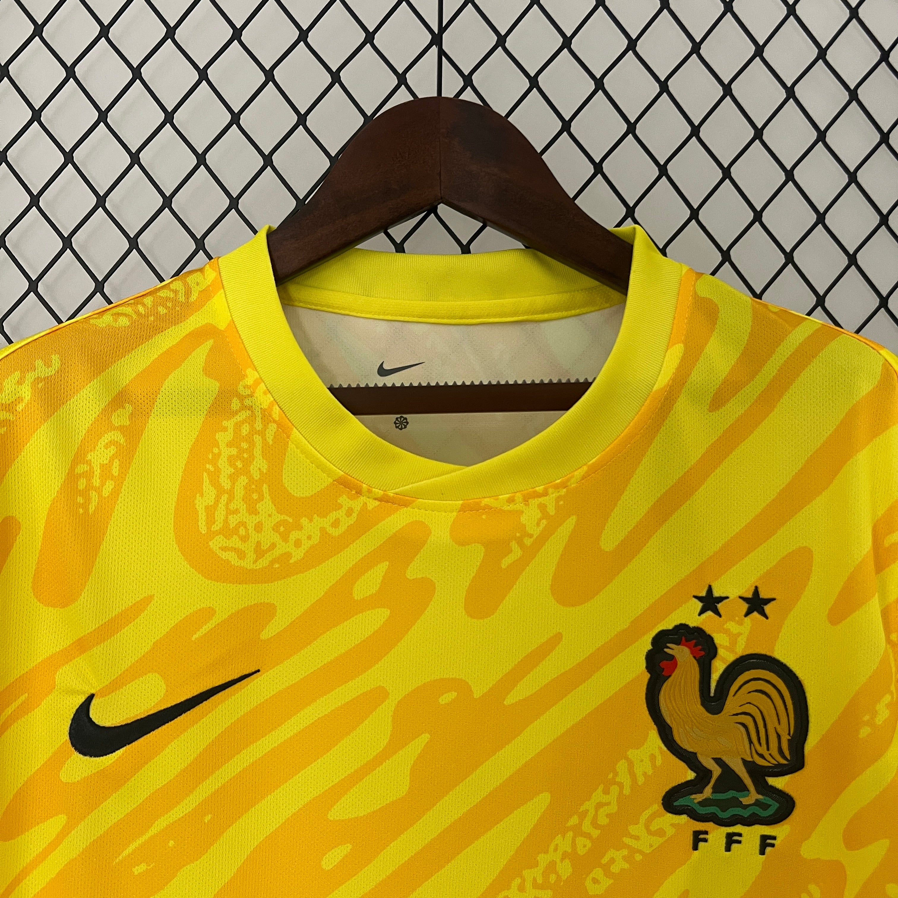 2024 France yellow goalkeeper jersey