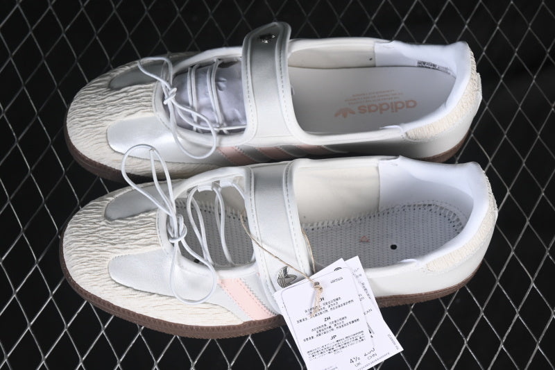 SAMBA JANE LAZY PERSON'S LIFE SHOES WHITE/COFFEE/PINK