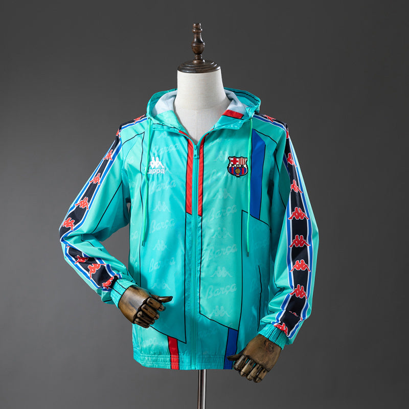 Barcelona Kappa Retro Teal Windbreaker
