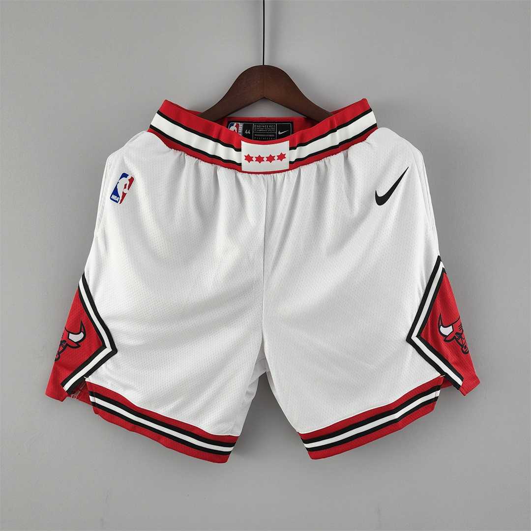 Chicago Bulls white NBA shorts