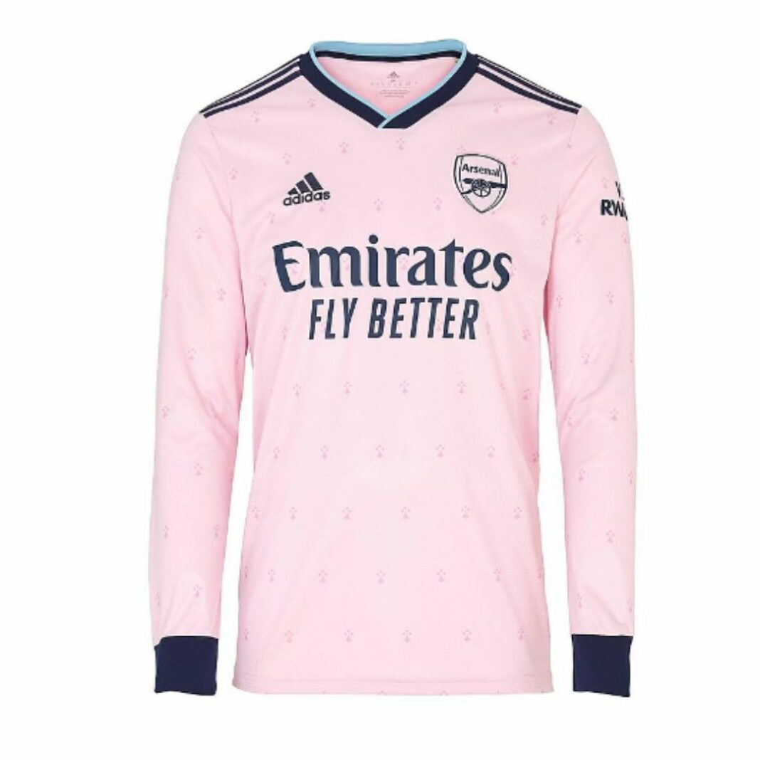 Arsenal release pink third kit for 22/23 season