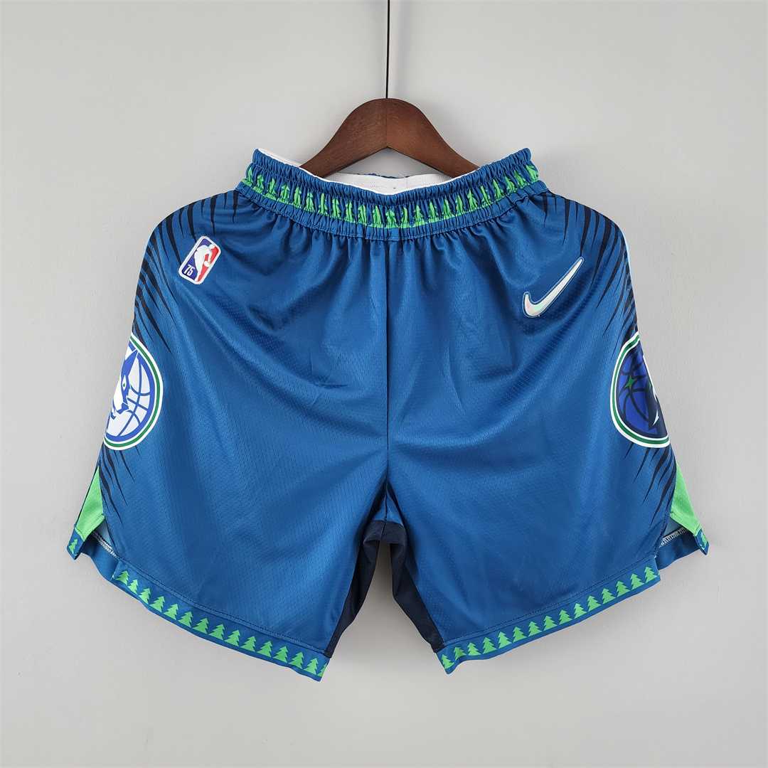 2022 Minnesota Timberwolves City NBA shorts