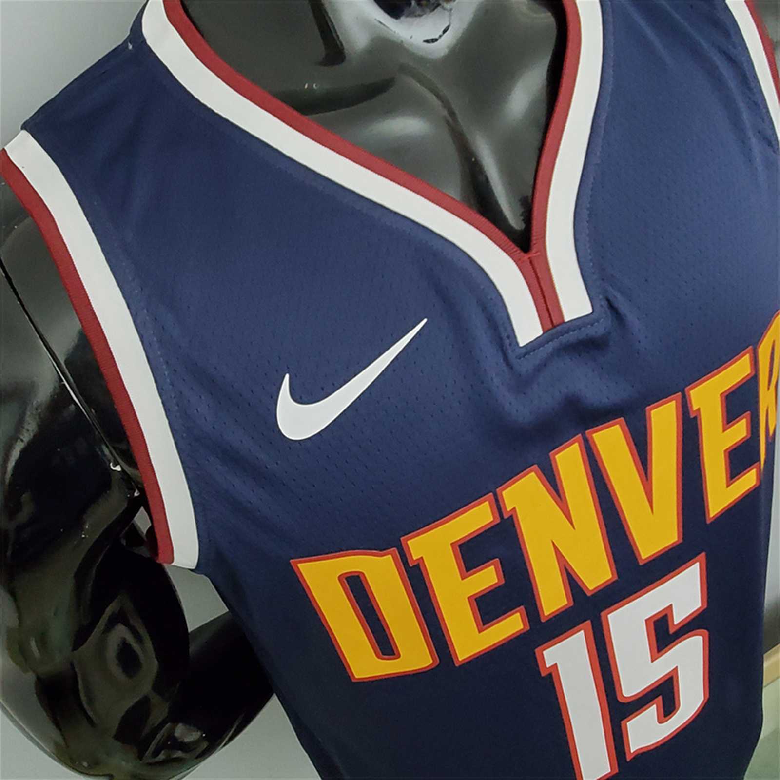 Nuggets Jokic #15 Navy Blue