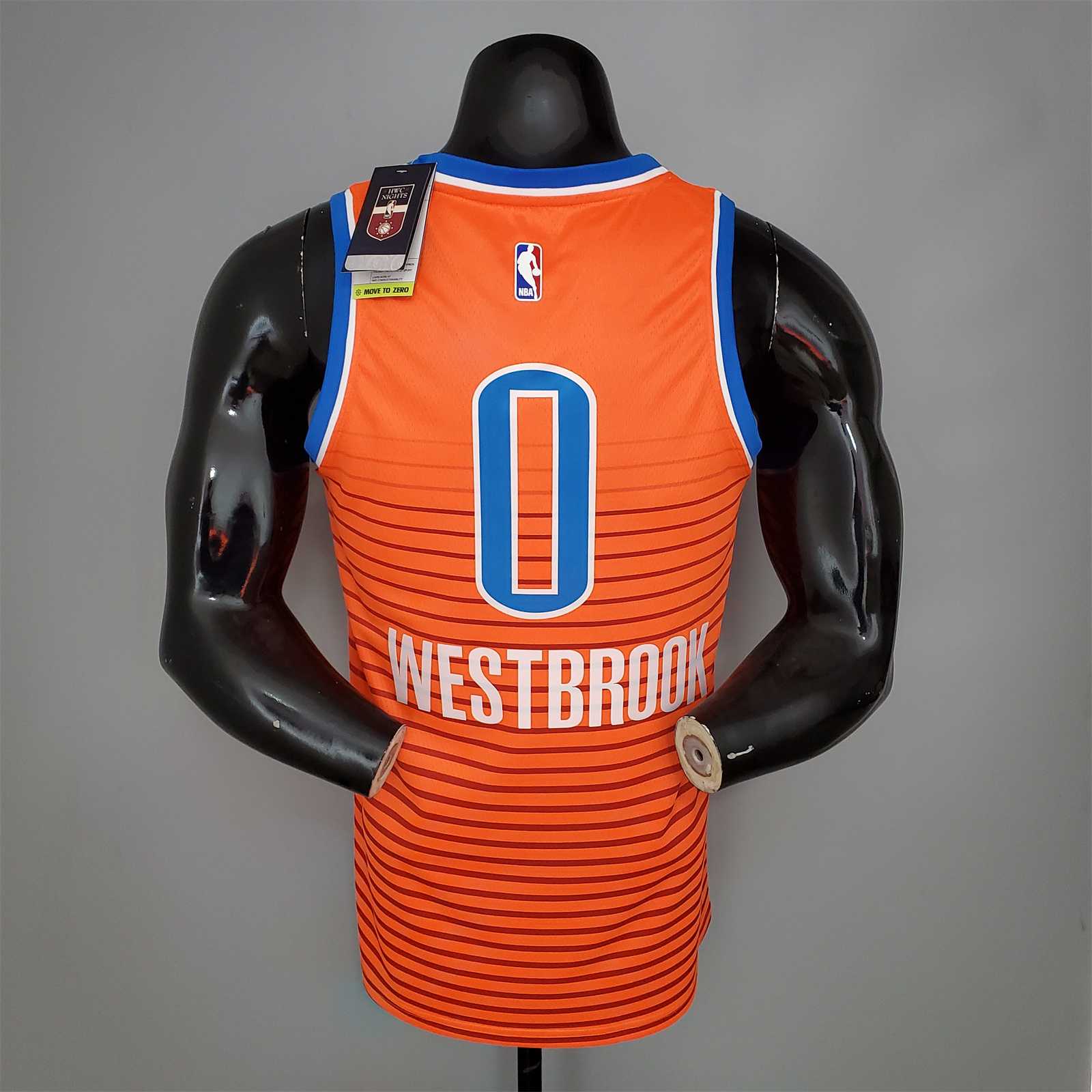 WESTBROOK#0 Thunder Jordan Orange