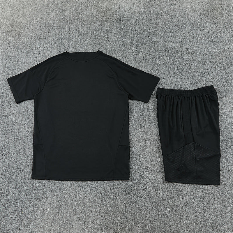 26-27 Season Real Madrid Full-Black Color Football Training Suit