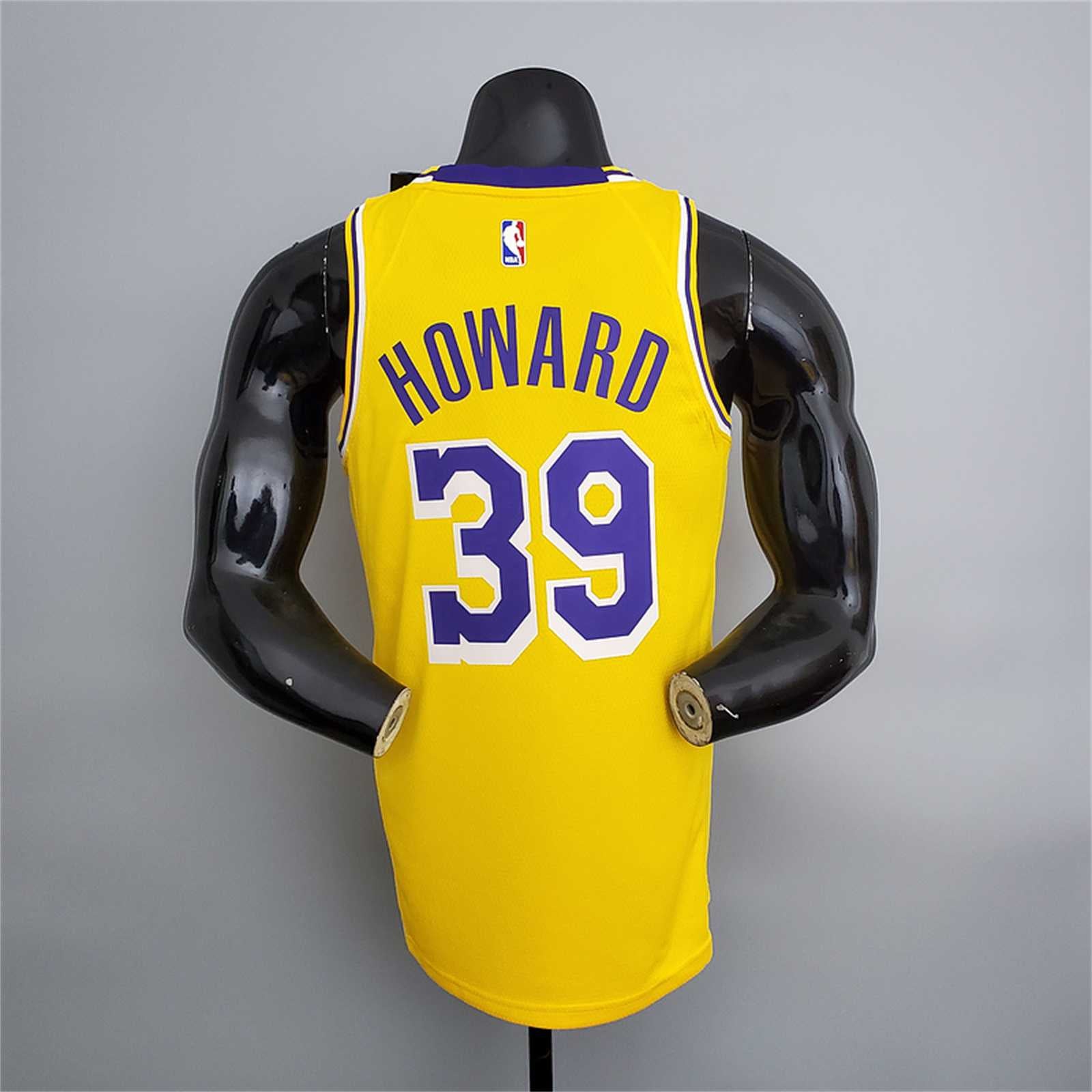 Lakers Howard#39 Crew Neck Yellow
