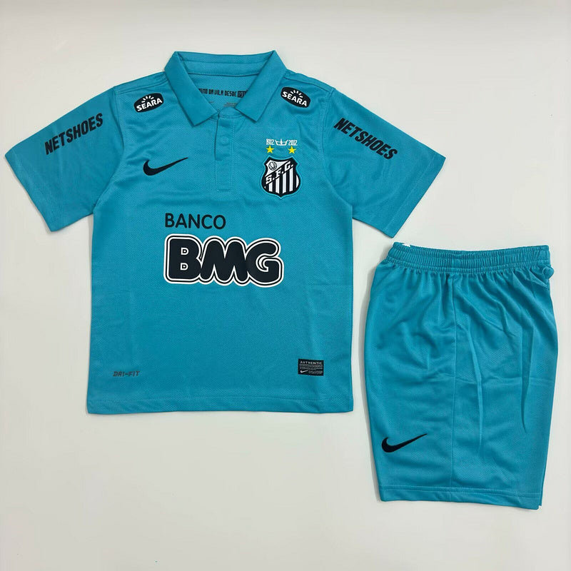 12-13 Santos away blue kid kit