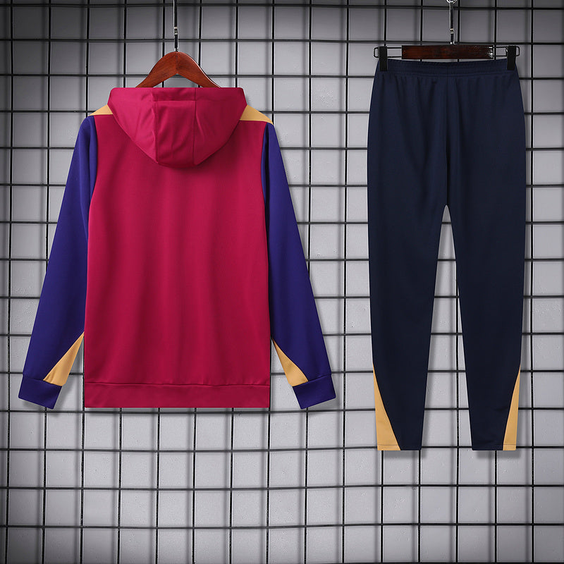 24-25 BAR red hoodie suit