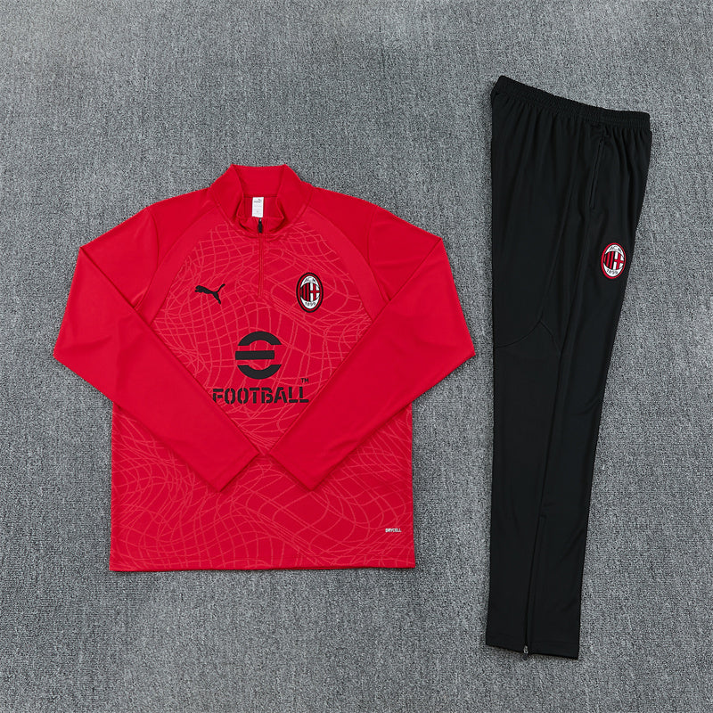 26-27 Season AC Milan Red Color Football Sweater Set