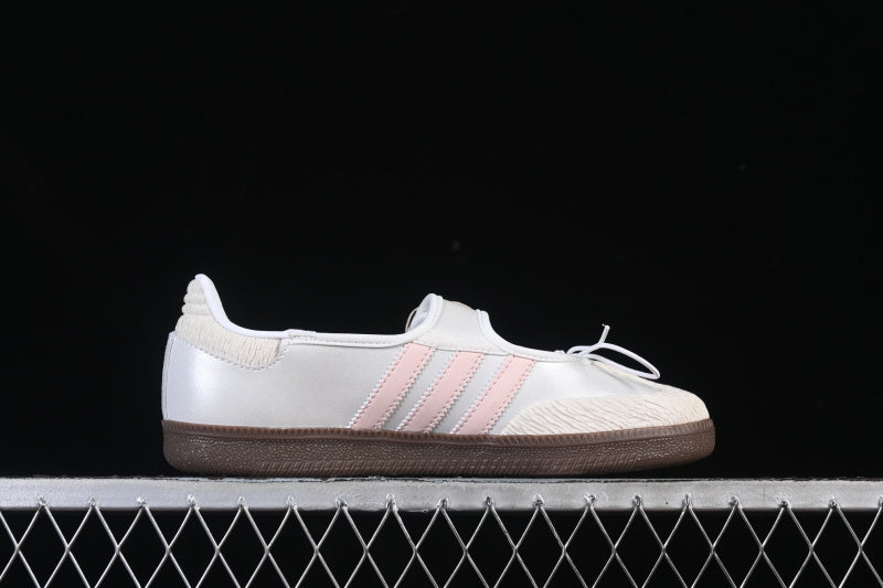 SAMBA JANE LAZY PERSON'S LIFE SHOES WHITE/COFFEE/PINK