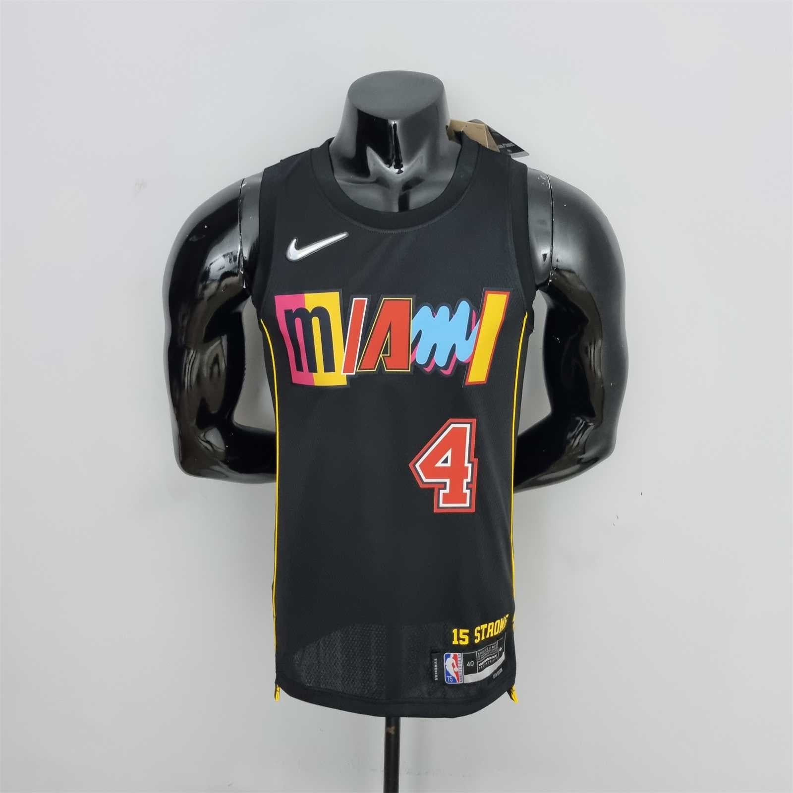 2022 Miami Heat Urban Edition Shorts Black NBA Jersey