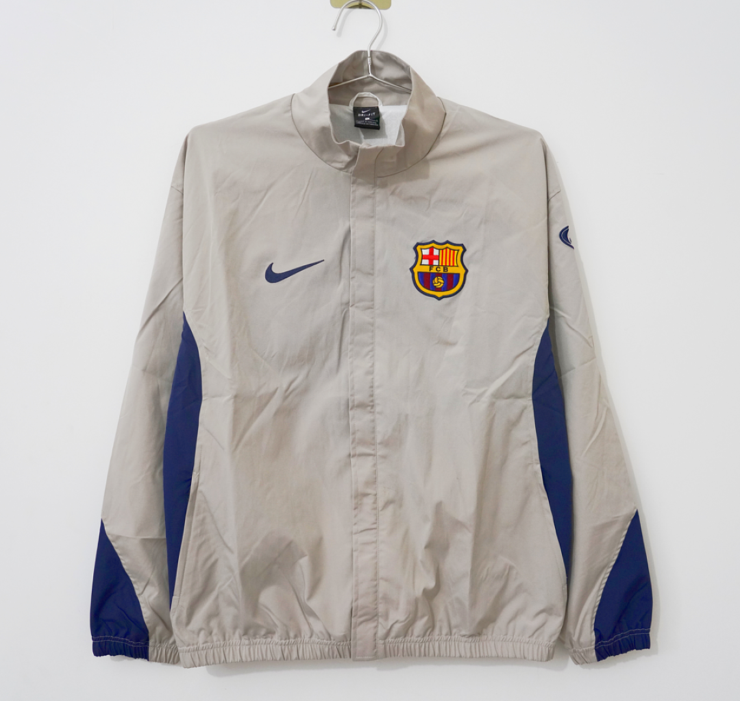 Barcelona Grey & Navy Track Jacket