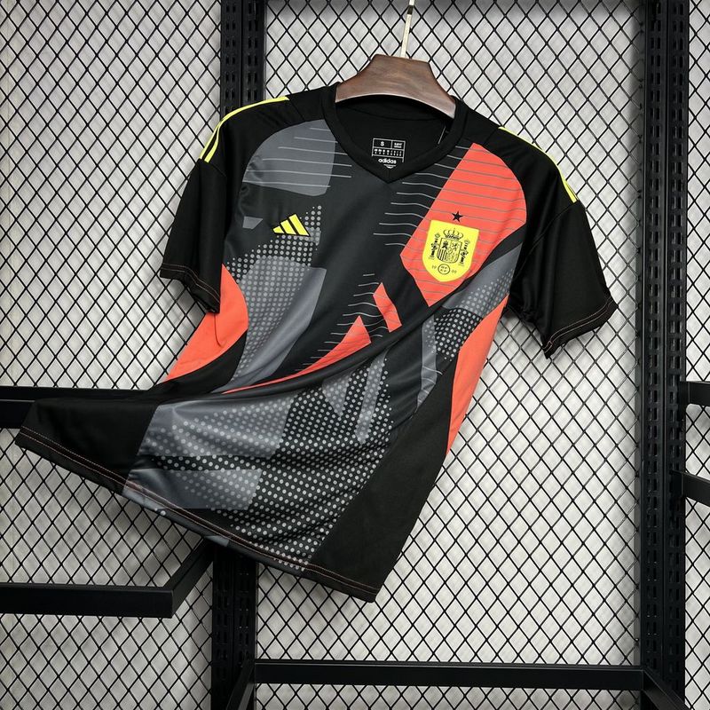 2024 Spain black goalkeeper jersey