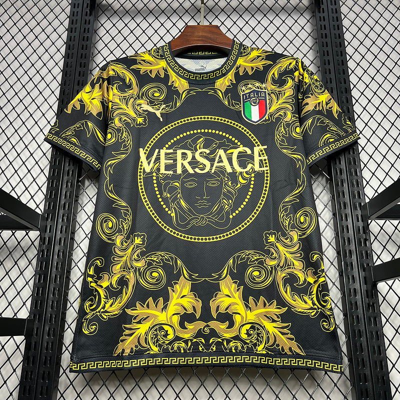 24-25 Italy versace yellow and black jersey