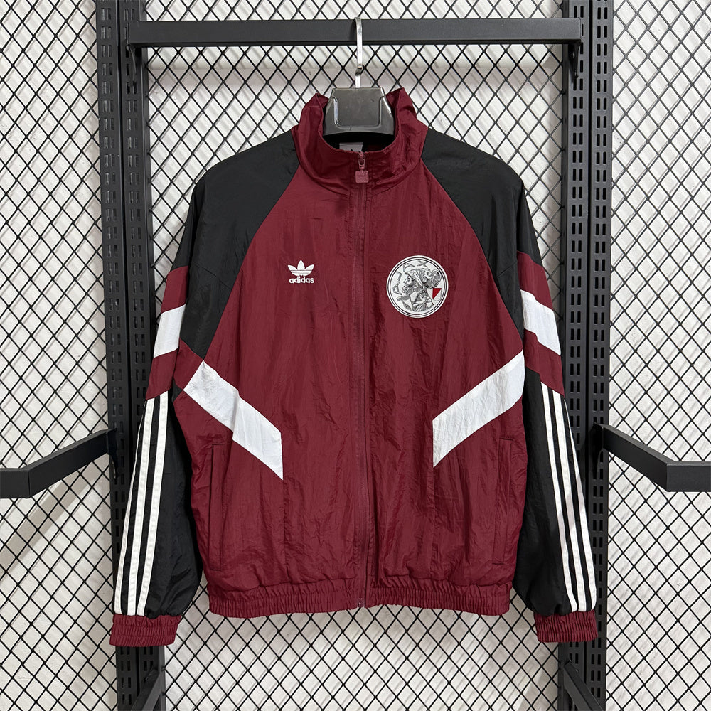 Ajax Burgundy Windbreaker