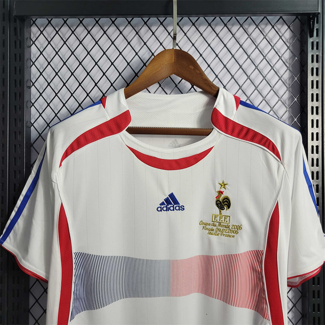 2006 France away white jersey tm