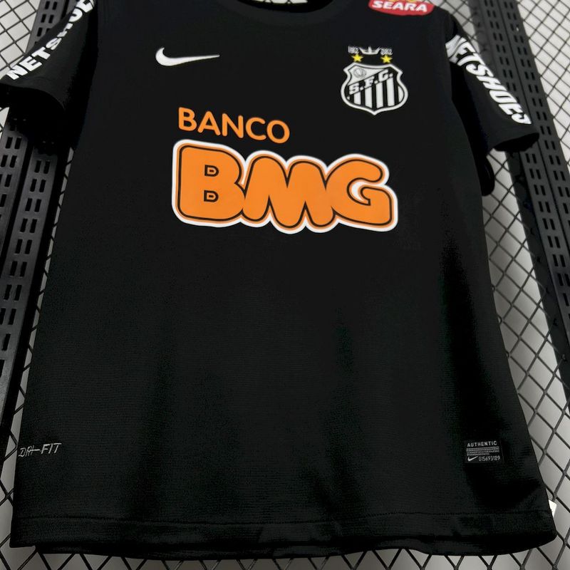 12-13 Santos away black retro jersey tm