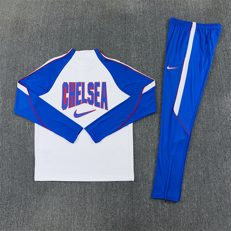 26-27 Season Chelsea White Color Football Sweater Set