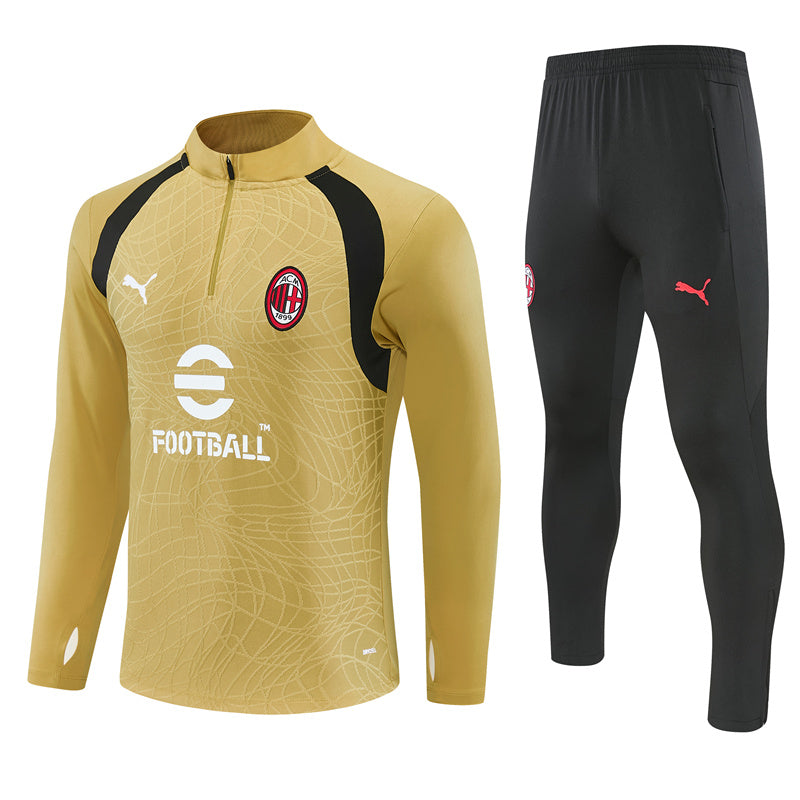 26-27 Season AC Milan Golden Color Football Sweater Set