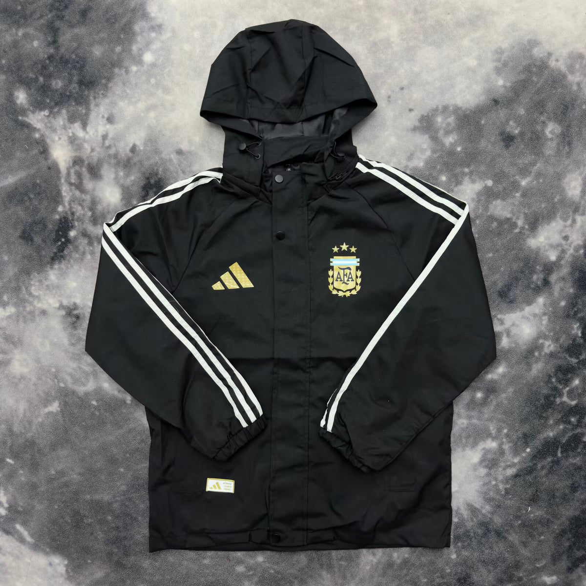 Argentina Black Windbreaker