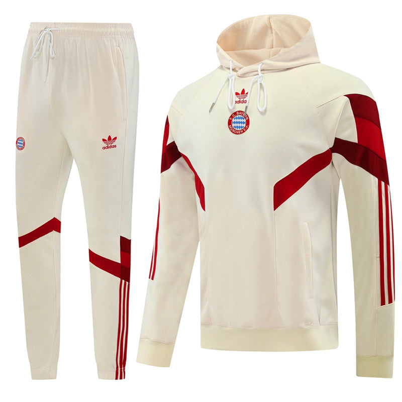 24-25 Bayern light yellow hoodie suit