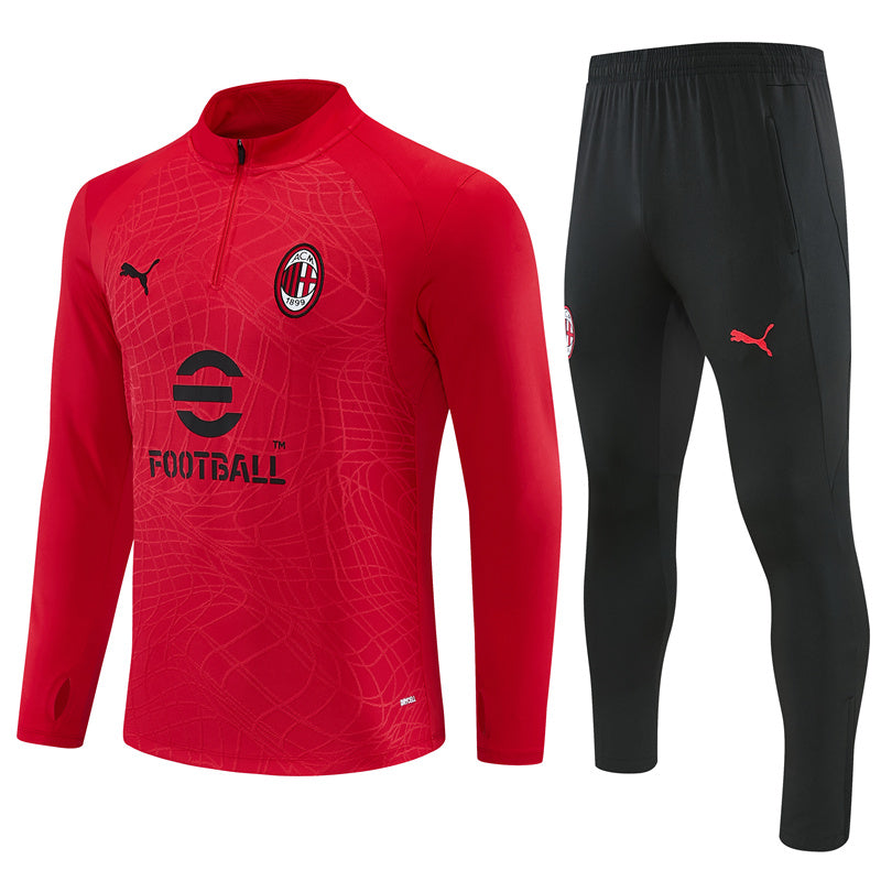 26-27 Season AC Milan Red Color Football Sweater Set