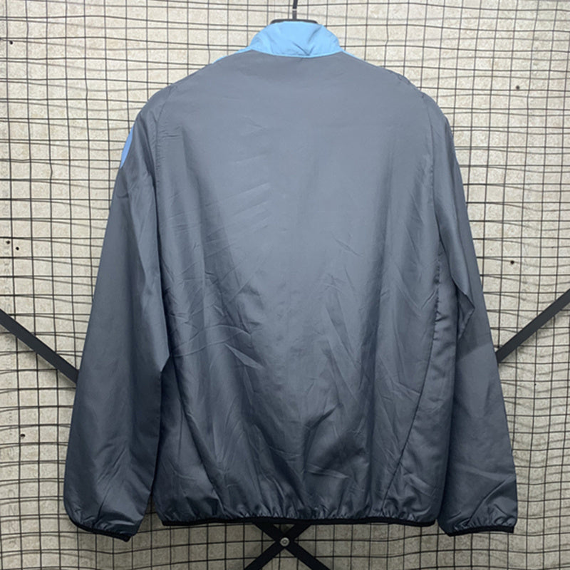 Argentina Grey & Blue Windbreaker