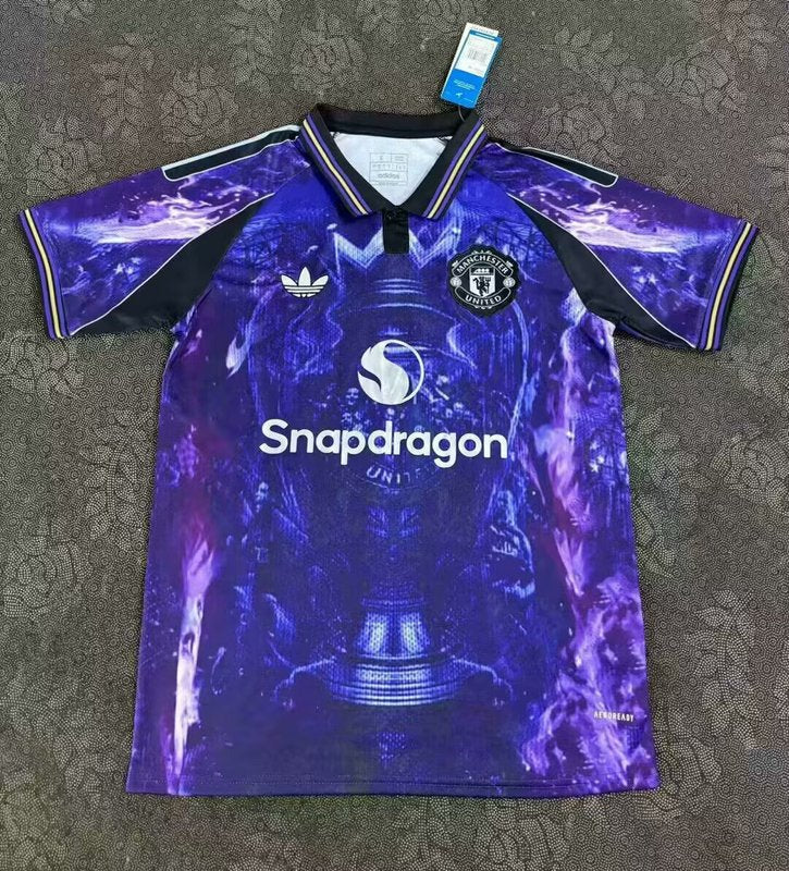 25-26 MANCHESTER UNITED Gold cup purple special jersey tm