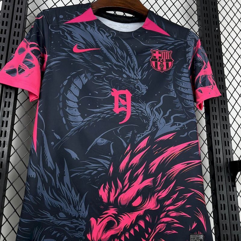 25-26 BAR dark blue and pink Dragon special Jersey