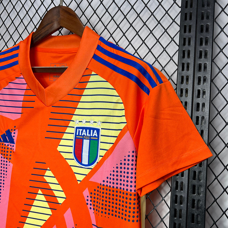 24-25 Italy Orange goalkeeper jersey