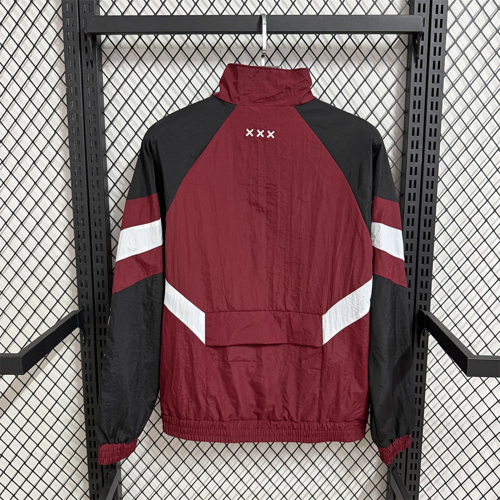 Ajax Burgundy Windbreaker
