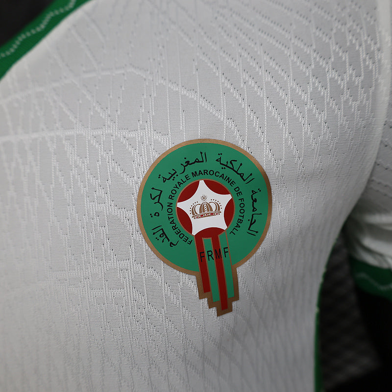 2025 Morocco away white player version jersey TM