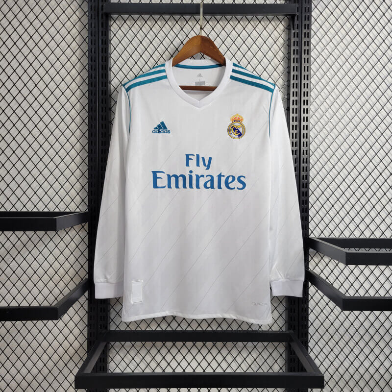 Real Madrid 2017-18 home long-sleeve jersey