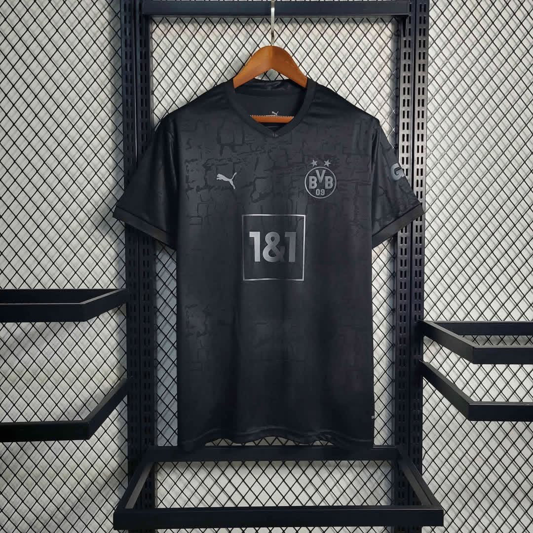 Borussia Dortmund Full Black Fan Version Jersey tm