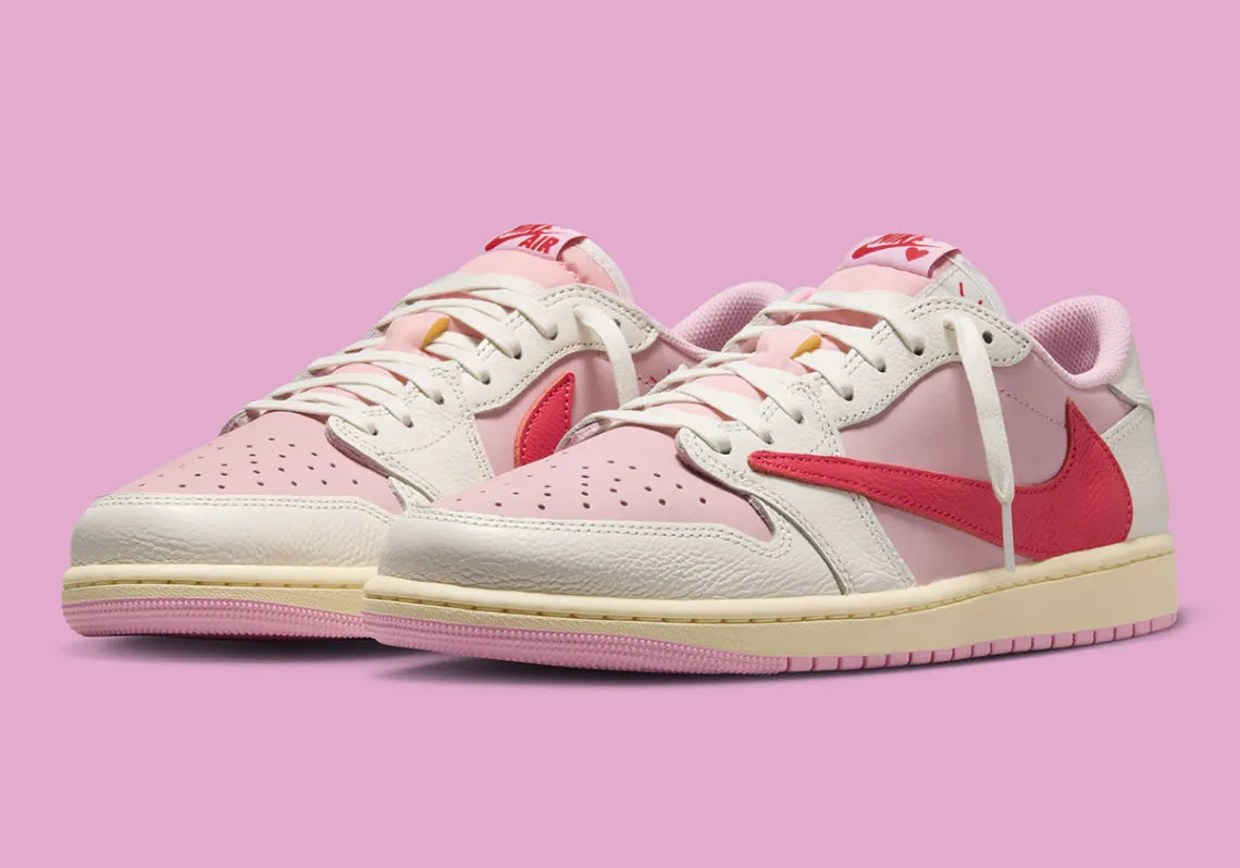 Travis Scott x Air Jordan 1 Low OG "Sail / Tropical Pink"