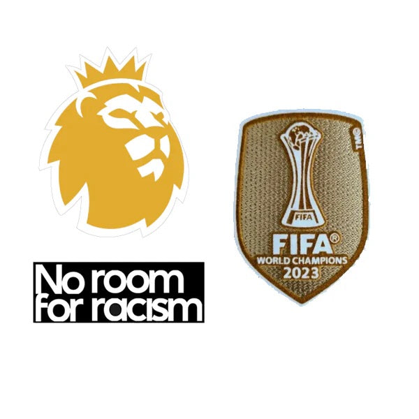 MANCHESTER CITY PREMIER LEAGUE + CLUB WORLD CUP PATCHES
