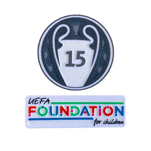 REAL MADRID UEFA CHAMPIONS LEAGUE PATCH SET 24/25