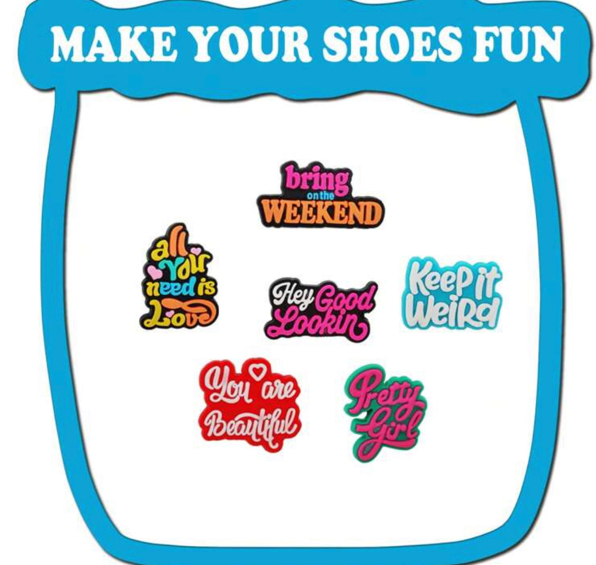 inspirational words series 24 pcs pins